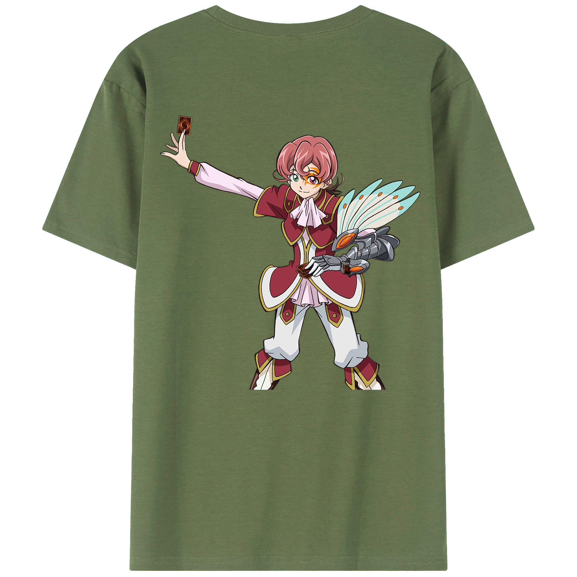 （画像用） 遊☆戯☆王 Yu-Gi-Oh! 綿100％ メンズ半袖Tシャツ（バックプリント） 通気性